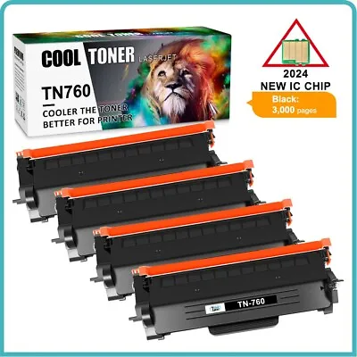 4PK TN760 Toner Cartridge For Brother TN730 MFC-L2710DW DCP-L2550DW HL-L2390DW • $32.98