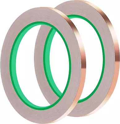 2PCS Copper Tape With Dual Side Conductive Copper Foil Tape Strong 1/4inch • $6.85