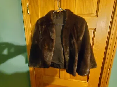 $100 • Buy  Super Elegant Real Mink Coat Luxury Fur Jacket Stole Beautiful Look 