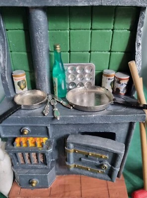 £10 • Buy Dolls House 12th Scale Kitchen Stove / Range 1.12 Miniature Furniture 