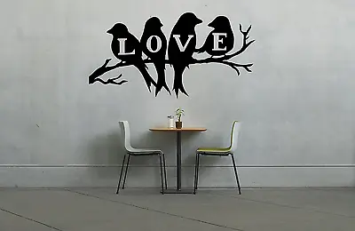 Love Birds Branch Tree Wall Decal Sticker L1 • £8.98