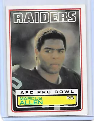 1983 Topps Football Marcus Allen Rookie Card #294 • $0.99