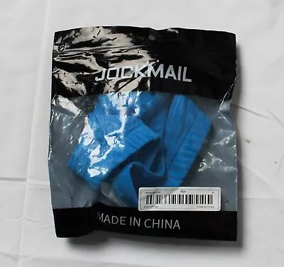 Jockmail Men's Mesh Lift And Support Monochromatic G-String MG7 Blue Medium NWT • $10.99