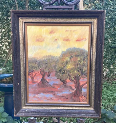 $475 • Buy Vintage Original Oil On Canvas Painting In The Manner Of Van Gogh 18 X 15