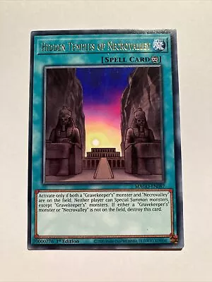 MAGO-EN087 Hidden Temples Of Necrovalley Rare 1st Edition Mint YuGiOh Card • £1.45