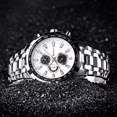 £12.87 • Buy Luxury Mens Watch Army Military Chronograph Date Quartz Wrist Watches Waterproof