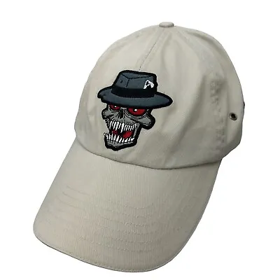 MAFIA MOTORSPORTS Hat Cap Beige Gangster Skull Strapback Adjustable Embroidered • $12.88