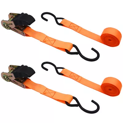 Ratchet Strap Tie Down Set ATV Motorcycle Cargo 1 X16' 1500lb 2Pc Ratcheting Set • $13.80