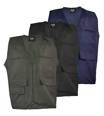 Mens WaistCoat Body Coat Vest Hunting Shooting Safari Size M-2XL • £12.59