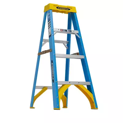 4 Ft. Fiberglass Step Ladder With 250 Lb. Load Capacity Type I Duty Rating • $87.38