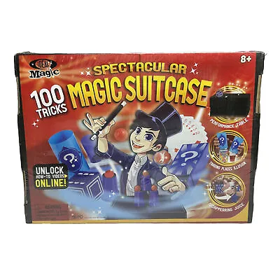 Ideal Magic Trick Kit New Sealed 100 Tricks Spectacular Magic Suitcase 56 Pieces • $24.99