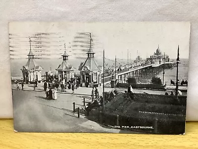 The Pier Eastbourne Sussex Posted 1916 The Combine Series Postcard • £2.25