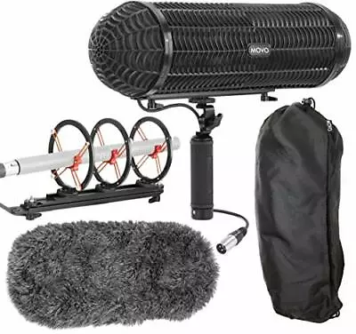 Movo BWS1000 Blimp Wind & Vibration Protection System For Shotgun Microphones • $99.95