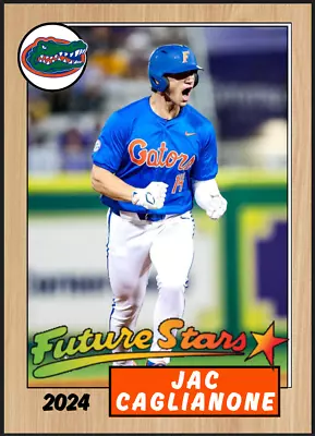 2023 Jac Caglianone Future Stars NCAA 87 Florida Gators Baseball Rookie Card #14 • $9.99