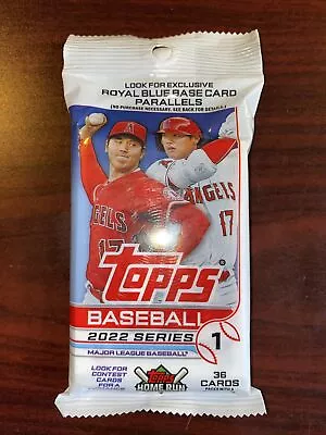 2022 Topps Baseball MLB Series 1 Fat VALUE Pack 36 Cards | NEW FACTORY SEALED • $11.95