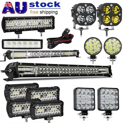 Work LED Light Bar Flood Spot Lights Driving Lamp Offroad Car Truck SUV 12V 24V • $35.99