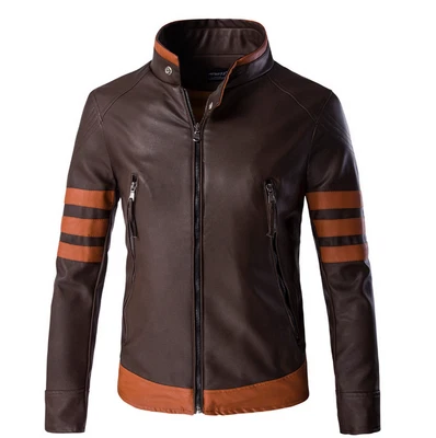 £53.99 • Buy Spring Men Faux Leather Clothing Jacket Loose Coat Logan Cosplay Costume GIft