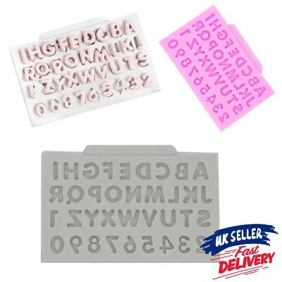 $5.99 • Buy Alphabet Cake Mold Biscuit DIY Cutter Letter&Number Fondant Silicone Decor Mould