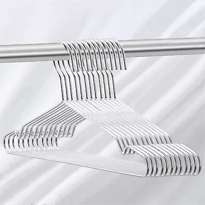 Wire Coat Hangers 16.5  Strong Heavy Duty Stainless Steel Metal Clothes Hangers  • $16.66