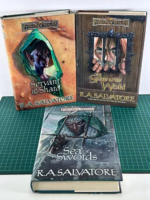 3x The Paths Of Darkness Series Hardback Book - R.A Salvatore - Forgotten Realms • £29.99