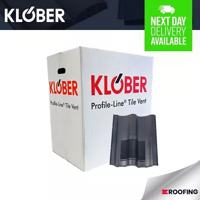 £224.99 • Buy 10 X Klober Double Pantile Tile Vent, Slate Grey (Box Of 10)