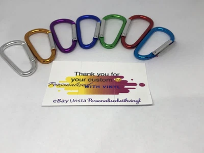 £1.30 • Buy 1 X CARABINER Spring Clip Snap Clasp Hook Keyring D Ring Belt Clip