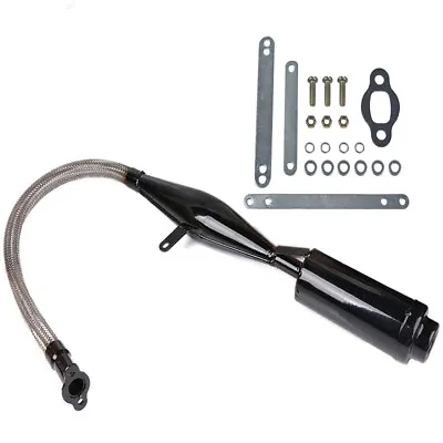 Viper Flexible Muffler Exhaust Pipe For 80cc Bike Gas Engine Motor Parts Black • $44.99