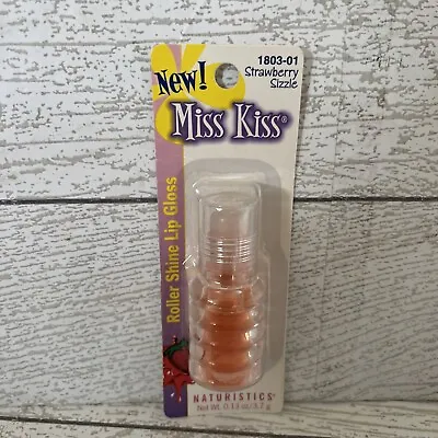 Naturistics Miss Kiss Roller Shine Lip Gloss New NOS Strawberry Sizzle Taiwan • $14.99