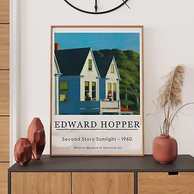 Edward Hopper Print: Exhibition Poster Vintage Famous Paintings A2A3A4A5 • £9.99