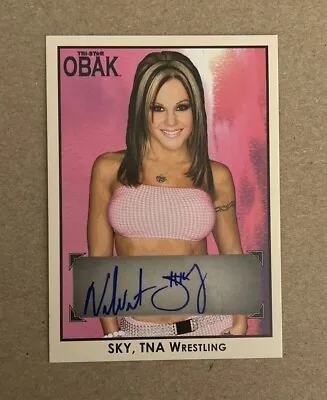 2010 Tri Star Obak Wrestling Cards Velvet Sky TNA Knockout Autograph Card #A7 • $39.99