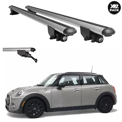 New For Mini Cooper 2014-2024 Gray 2x Cross Bars Anti-Theft • $89.99