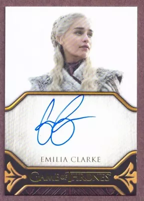 2023 Game Of Thrones Art & Images Emilia Clarke As Daenerys Targaryen Autograph • $2500