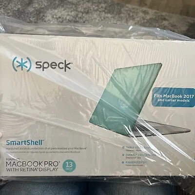 Speck SmartShell Transparent Case Macbook Pro Retina 13 Inch Mykonos Blue • $14.99