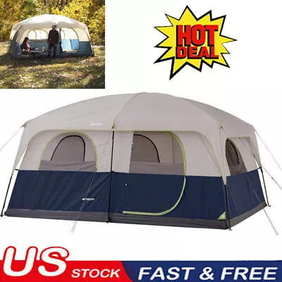 14' X 10' Family Cabin Tent Sleeps 10 Family Waterproof Outdoor Instant Tent • $145.95