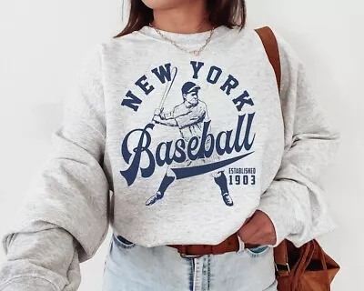 Vintage New York Yankee Crewneck Sweatshirt / T-Shirt Yankees EST 1903 Shirt • $10.99