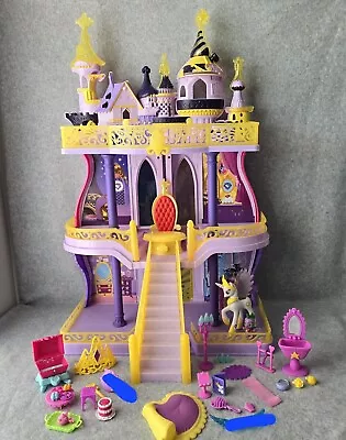 MLP Canterlot Castle Princess Celestia Playset VGUC My Little Pony Spike Dragon  • $180