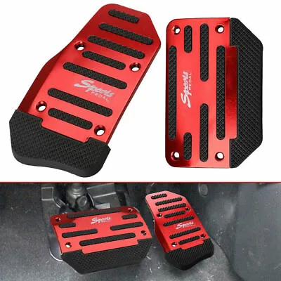 £9.70 • Buy Red Non-Slip Automatic Gas Brake Foot Pedal Pads Cover Car Interior Accessories