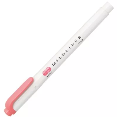 Zebra Mildliner Marker Pen : Mild Coral  Pink • $2.95