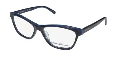 New Eddie Bauer 32211 Eyeglasses Cat Eye Bl Womens Plastic Full-rim 53-15-135 • $19.95