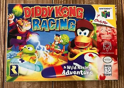 Nintendo 64 DIDDY KONG RACING | BOX ONLY | W / Insert & Operation Card • $13.95