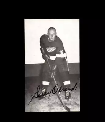 Gerry Odrowski Signed JD McCarthy Vintage Postcard 1950`s 60`s Detroit Red Wings • $15