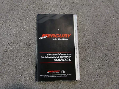 2013 Mercury 8/9.9 And 9.9 Bigfoot/Pro Kicker Four Stroke Owner's Manual • $11