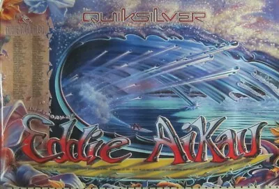 QUICKSILVER 1996 Eddie Aikau Surf BIG Promotional Poster NM New Old Stock • $99.99