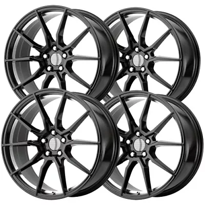 (Set Of 4) Replica PR193 GT350 20x9 5x4.5  +30mm Matte Black/Stripe Wheels Rims • $1031.96