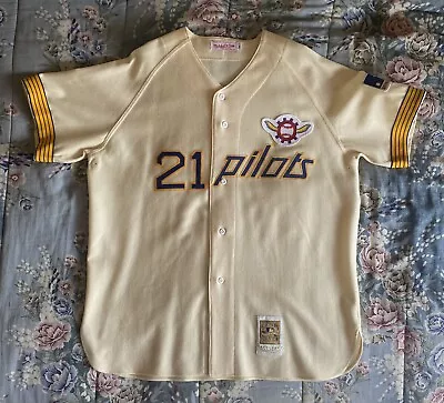 Authentic Mitchell & Ness-Tommie Harper-1969-Seattle Pilots-HM Jersey-SZ-48-NWTR • $300