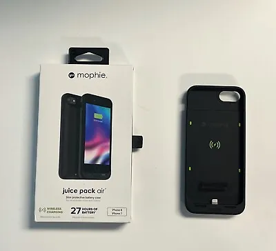 New Mophie Juice Pack Air Wireless Battery Case For IPhone 8 7 Black Color • $37.95