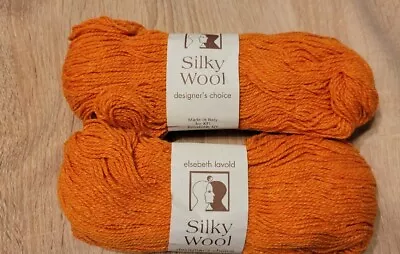 Elsebeth Lavold Silky Wool Yarn Color 168 Wool Silk Nylon 50 Grams Lot Of 2 • $14.90