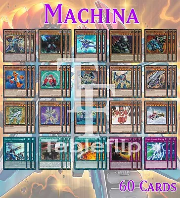 MACHINA DECK 60 | Earth Machine Citadel Redeployment Overdrive W/ Extra 9 YUGIOH • $49.99