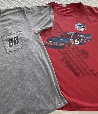 Vintage NASCAR #88 Bowman Graphic Pocket Tee Dbl Side #29 CooperStandard Vets -L • $18.94