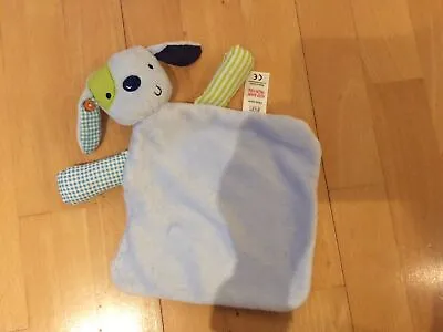 £4 • Buy PATCH 🐶 Puppy Dog BLUE Comforter BLANKET Blankie Doudou Soft Toy 🐶 F&F Tesco